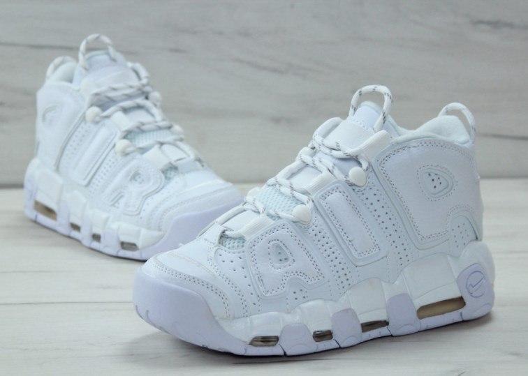 

Мужские кроссовки Nike Air More Uptempo White / Найк Аир Мор Аптемпо Белые, Белый