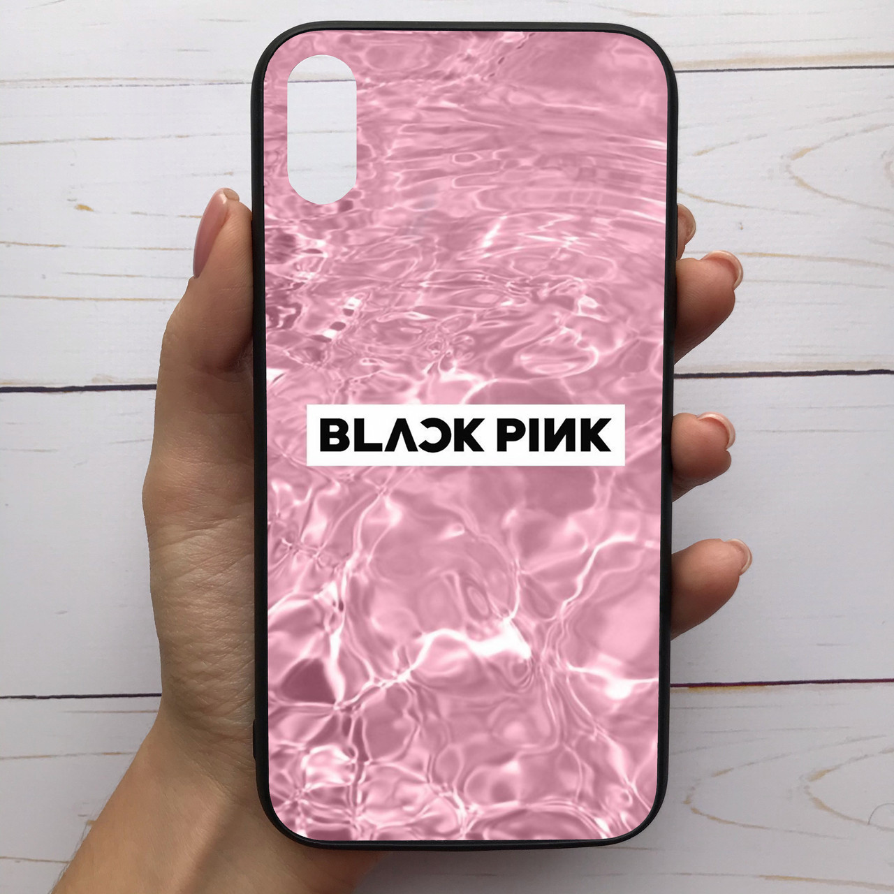 

̂ Чехол-накладка силиконовый для Apple iPhone X / Xs с рисунком принтом Black pink M-288254, Разные цвета