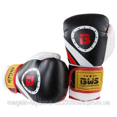 

Боксерские перчатки World Sport черно-белые 8oz LetsFight Bws Flex 3077 SKL11-281286, Черный