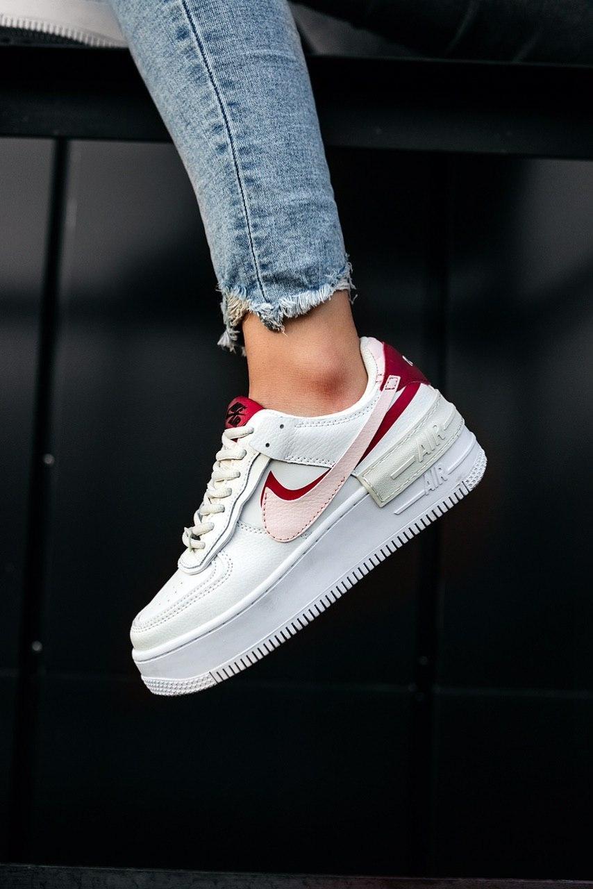 

Женские кроссовки Nike Air Force 1 Shadow Phantom White / Найк Аир Форс Шадоу 1 Фантом Белые 39, Белый