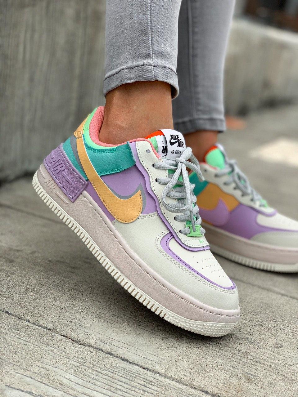

Женские кроссовки Nike Air Force 1 Shadow MultiColor / Найк Аир Форс Шадоу 1 Разноцветные, Разные цвета