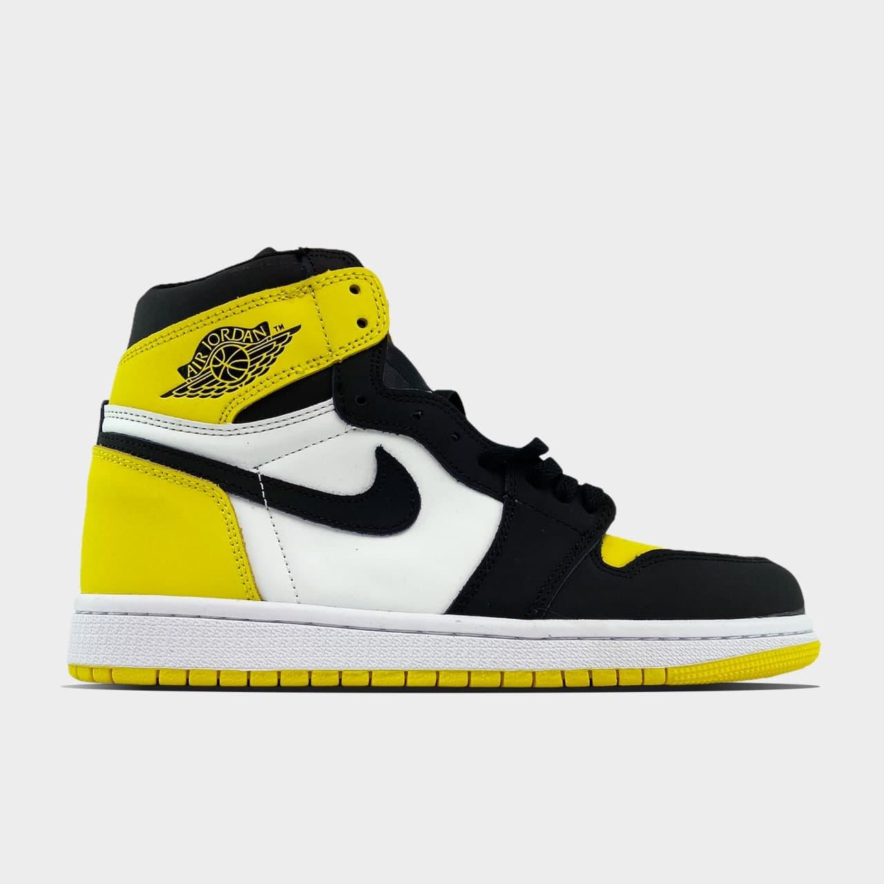 

Женские Кроссовки Nike Air Jordan 1 Mid Yellow Black / Найк Аир Джордан 1 Мид Желтые Черные 40, Желтый
