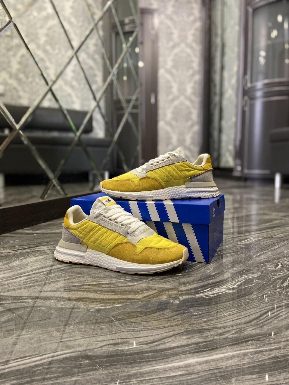 

Мужские кроссовки Adidas ZX 500 Bold Gold / Адидас Зед Икс 500 Желтые 42