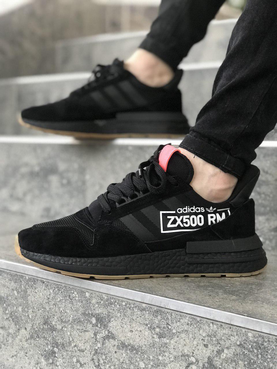 

Кроссовки Adidas ZX 500 RM / Адидас ЗИКС 500 РМ 43, Весна/Лето/Осень, Черный