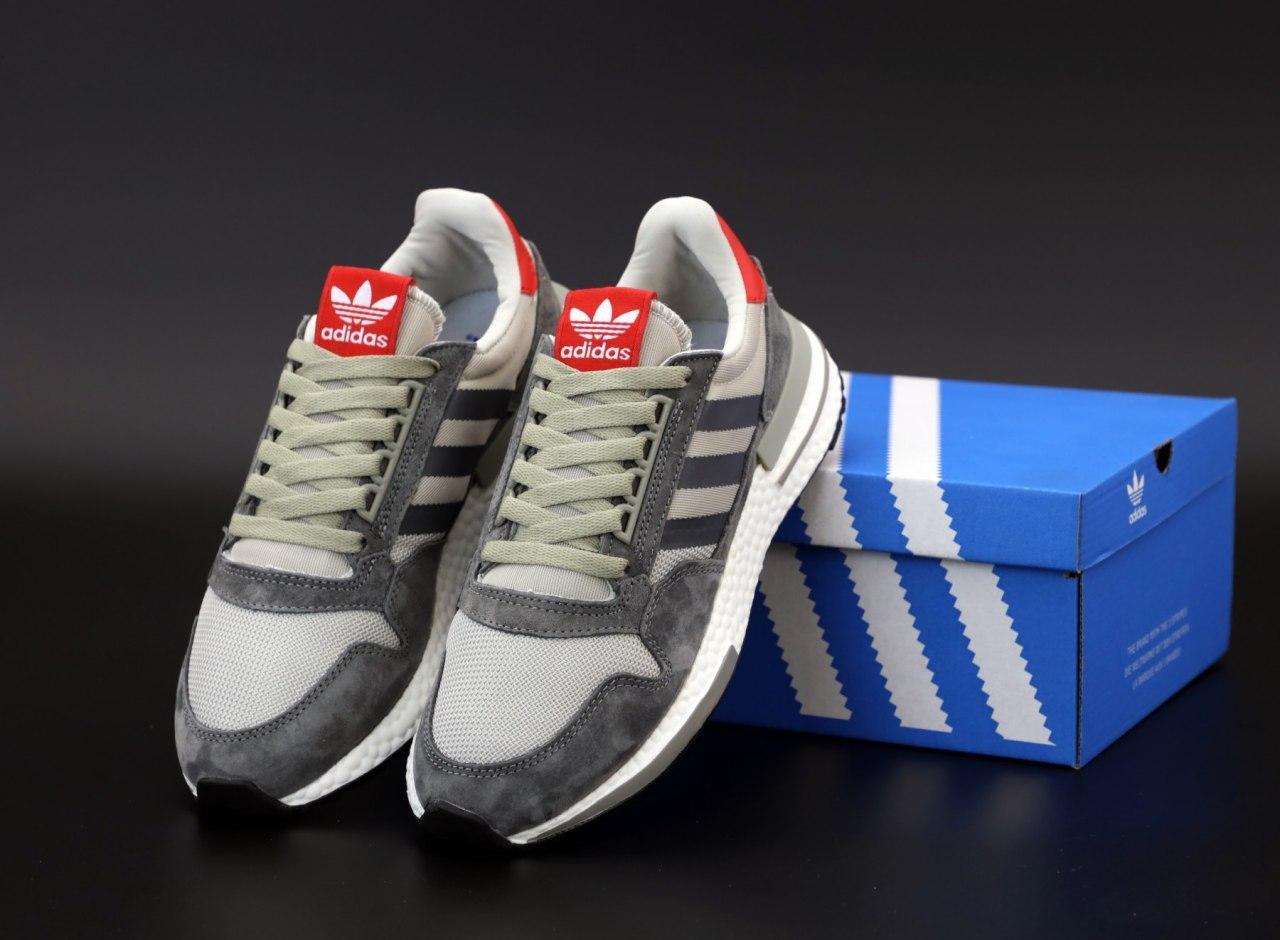 

Мужские кроссовки Adidas ZX 500 Grey / Адидас Зед Икс 500 Серые 42