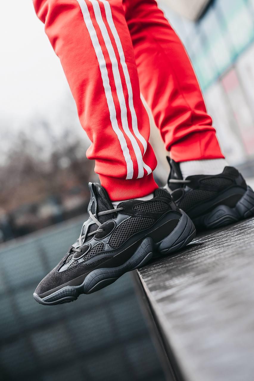 

Мужские кроссовки Adidas Yeezy Boost 500 «Utility Black” / Адидас Изи 500 Черные, Черный