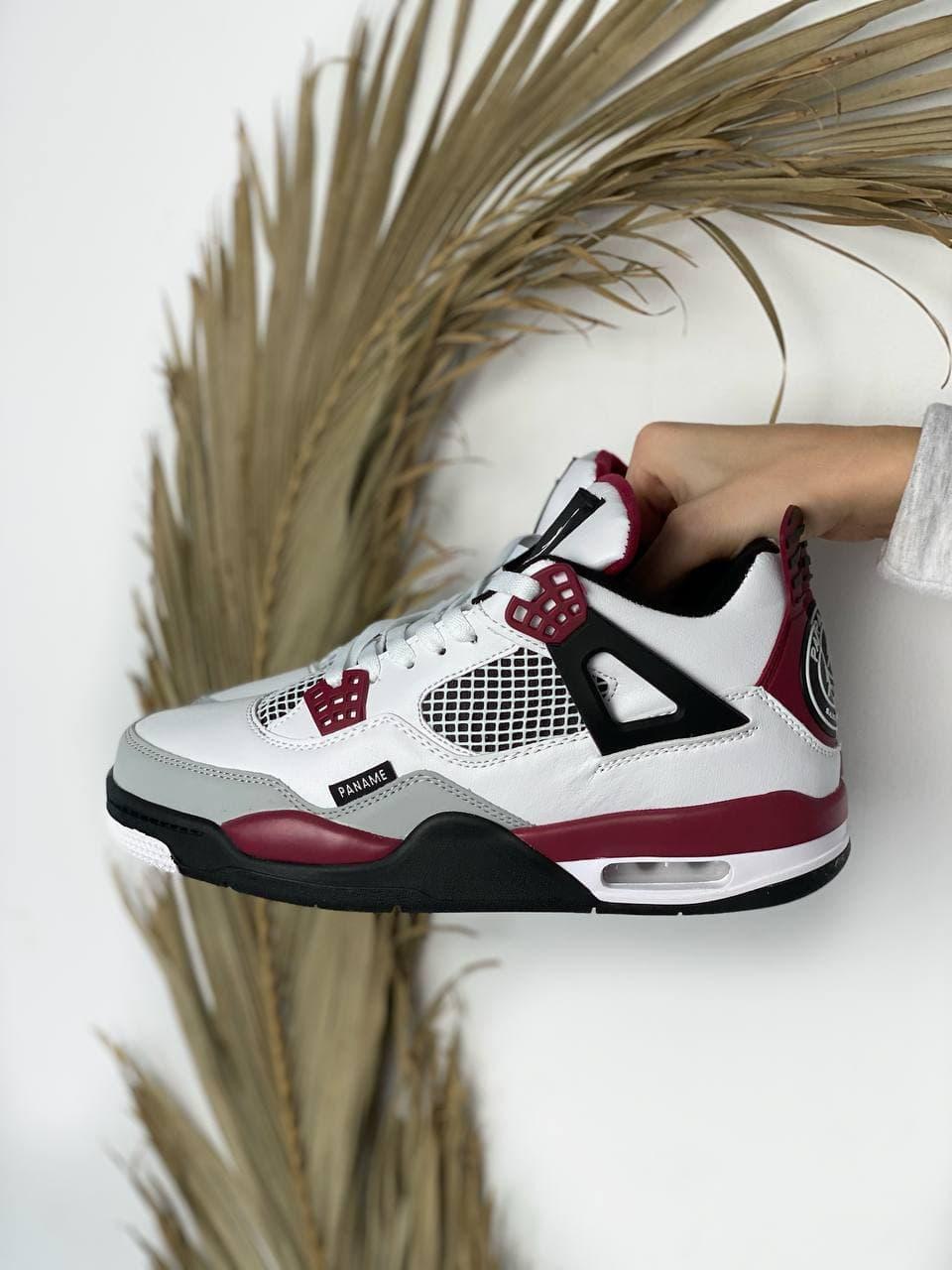 

Мужские кроссовки Nike Air Jordan 4 Retro White Red Black / Найк Аир Джордан 4 Ретро Белые Черные Красные 44, Белый