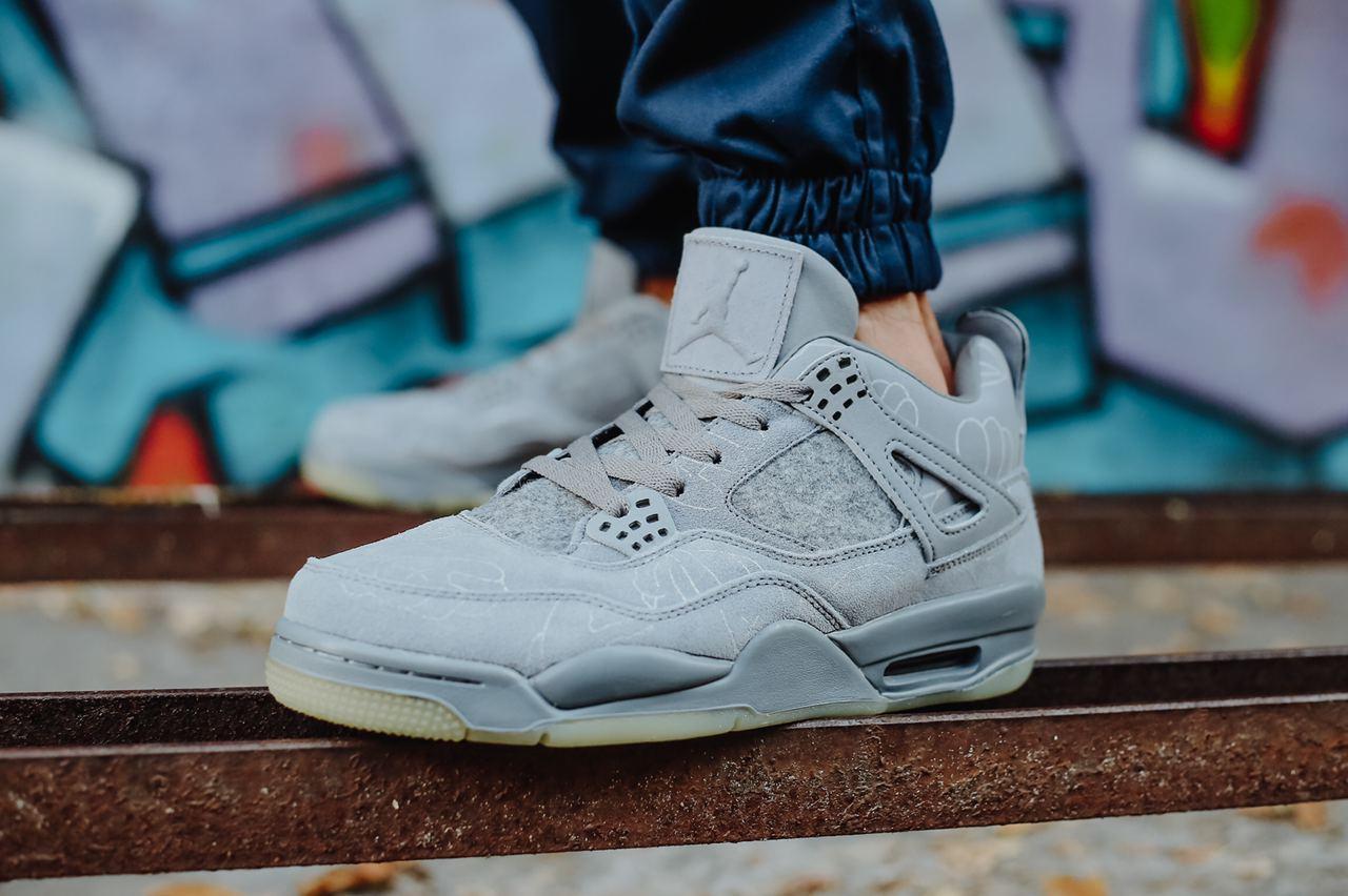 

Мужские кроссовки Nike Air Jordan 4 Grey / Найк Аир Джордан 4 Серые 43, Серый