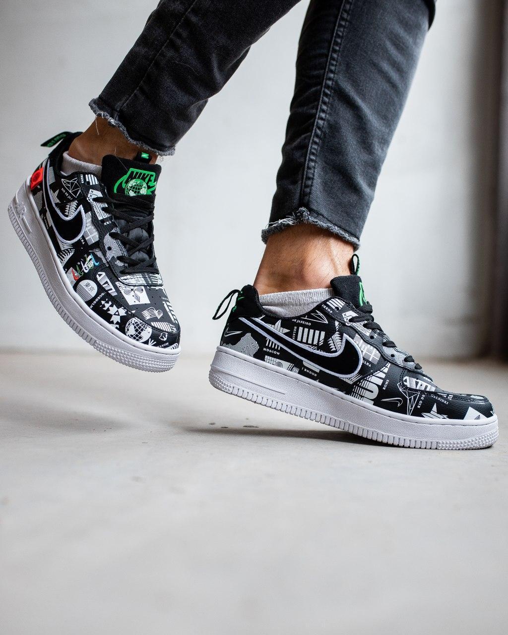 

Мужские кроссовки Nike Air Force 1 Black / Найк Аир Форс 1 Черные 42, Черный