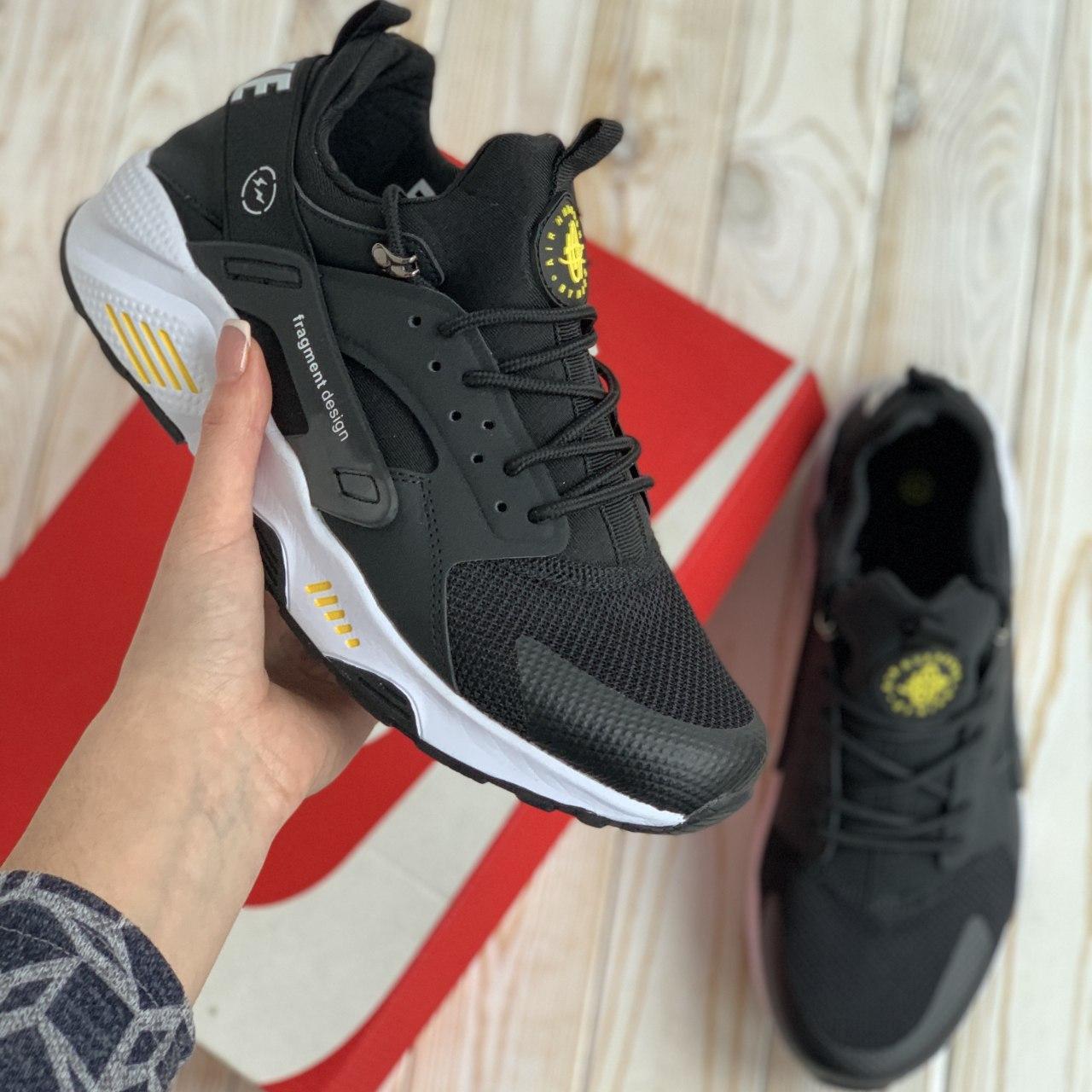 

Мужские кроссовки Nike Air Huarache Black / Найк Аир Хуарачи Черные 44