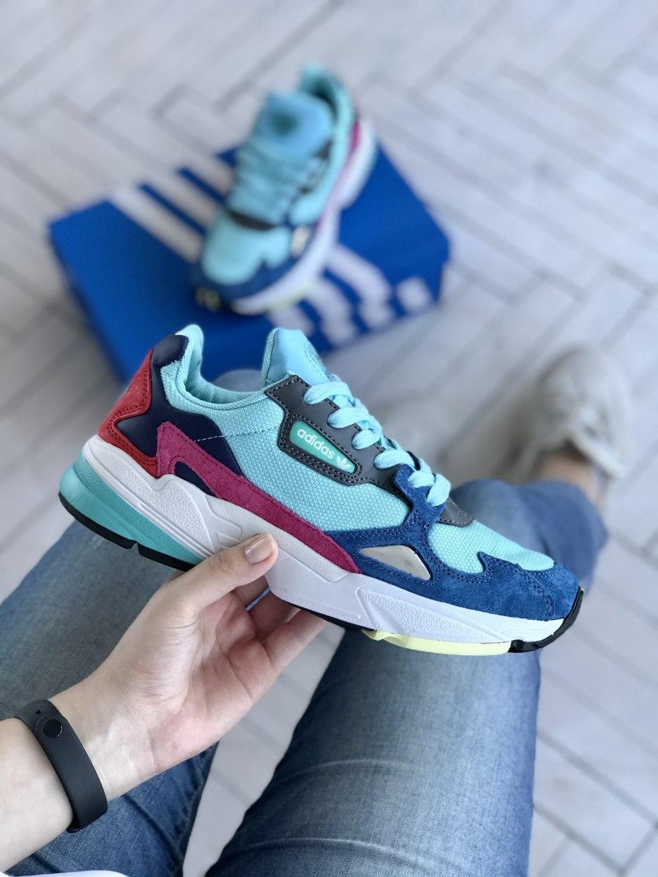 

Женские кроссовки Adidas Falcon Blue / Адидас Фалкон 38, Голубой