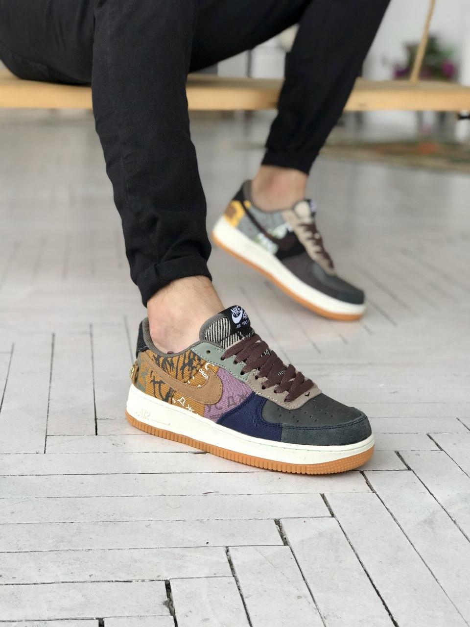 

Мужские кроссовки Nike Air Force 1 Low x Travis Scott “Cactus Jack“ / Найк Аир Форс 1 Лоу Трэвис Скотт, Синий