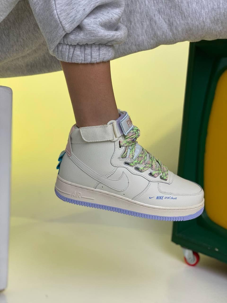 

Женские кроссовки Nike Air Force 1 High Utility Cream / Найк Аир Форс 1 Высокие Кремовые 38, Кремовый