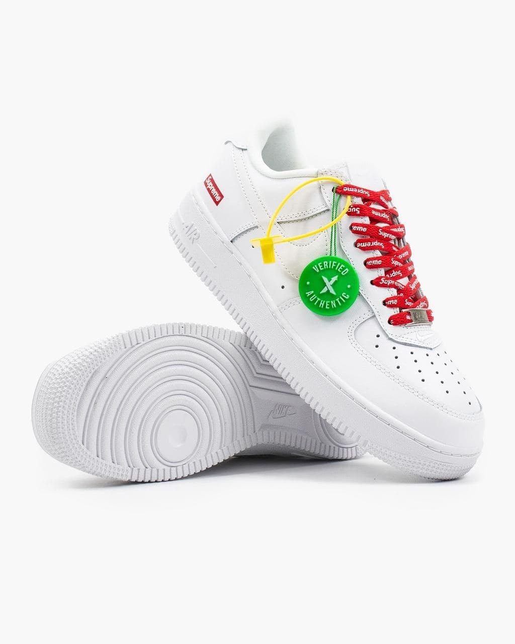 

Женские кроссовки Nike Air Force 1 07 Supreme White / Найк Аир Форс Белый 38