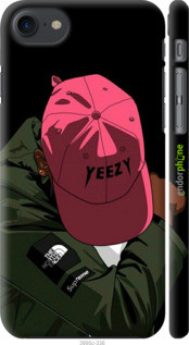 

Чехол на Apple iPhone 7 logo de yeezy "3995c-336-47424, Черный