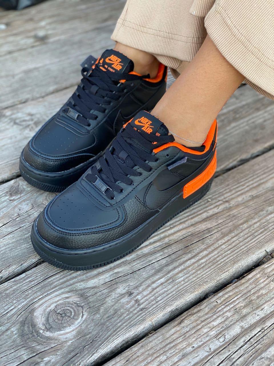 

Женские кроссовки Nike Air Force 1 Low Shadow Black Orange / Найк Аир Форс 1 Лоу Шадоу Черные Оранжевые 41, Черный