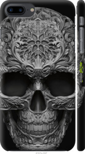 

Чехол на Apple iPhone 7 Plus skull-ornament "4101c-337-47424, Серый