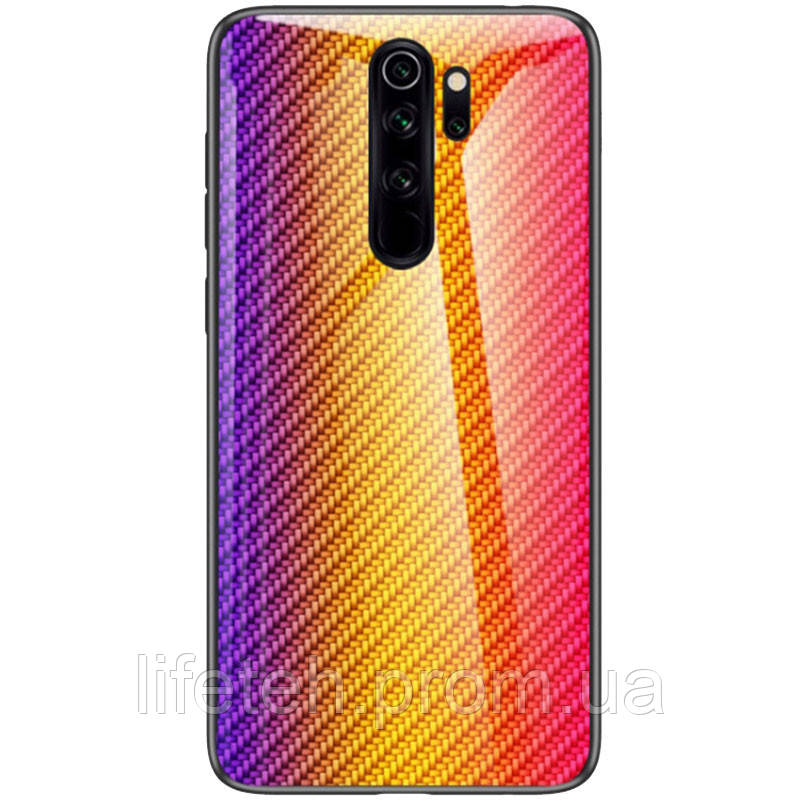 

TPU+Glass чехол Twist для Xiaomi Redmi Note 8 Pro, Оранжевый