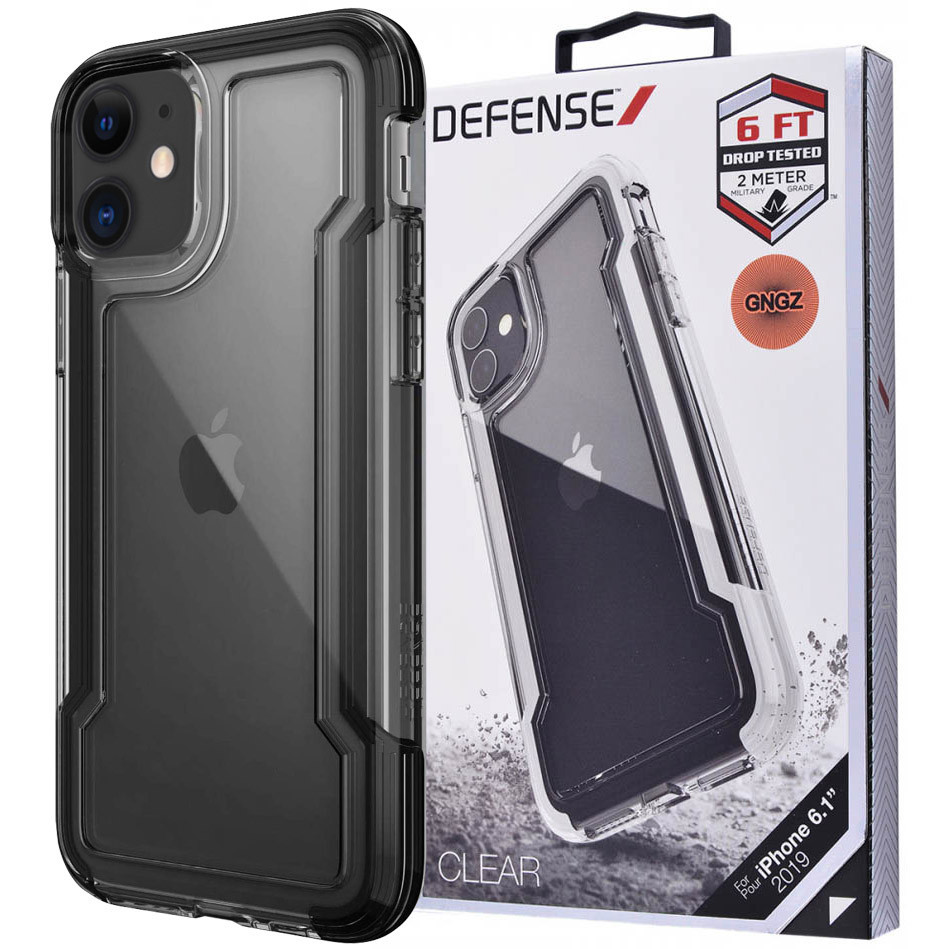 

Чехол Defense Clear Series (TPU+PC) для Apple iPhone 11 (6.1"), Черный