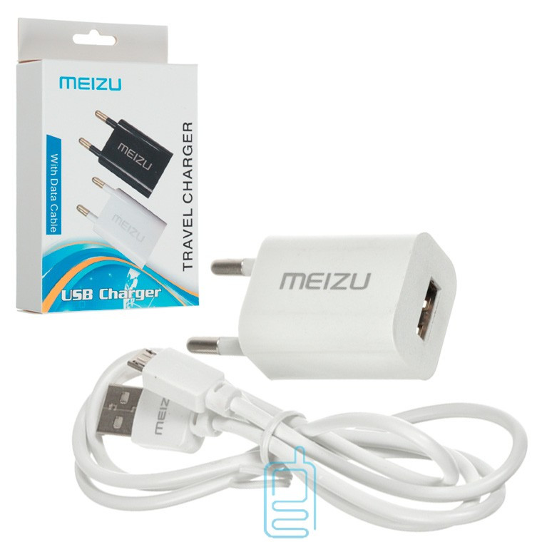 

Сетевое зарядное устройство Meizu ZH-GF637 1USB 1.5A micro-USB white, Белый