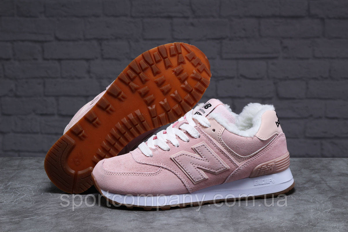 

Зимние женские кроссовки 31353, New Balance 574 (мех), бледно-розовые, [ 38 40 ] р. 38-24,0см., Бледно-розовый