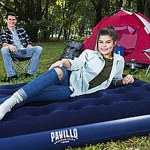Надувний матрац Pavillo Bestway 67002-3, 137 х 191 х 22 см, з наматрацником-чохлом, двома подушками і ручним, фото 2