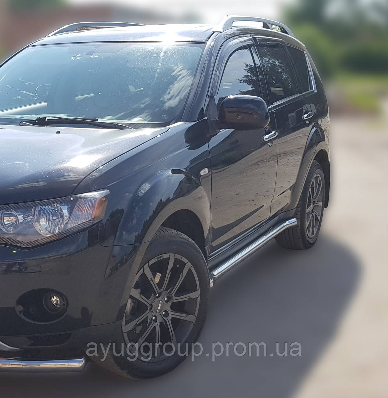 

Боковая защита пороги трубы Mitsubishi Outlander 03-06 07-11 12-14 14-16 16+ Кенгурятник дуги пороги