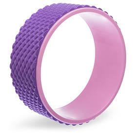 Колесо-кільце для йоги масажне (33х14см) FI-1749 Рожево-фіолетовий