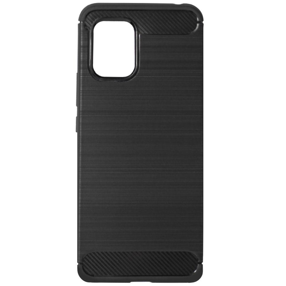 

Силиконовый чехол Miami Brushed с карбоновыми вставками для Xiaomi Mi 10 Lite Black, Черный: black