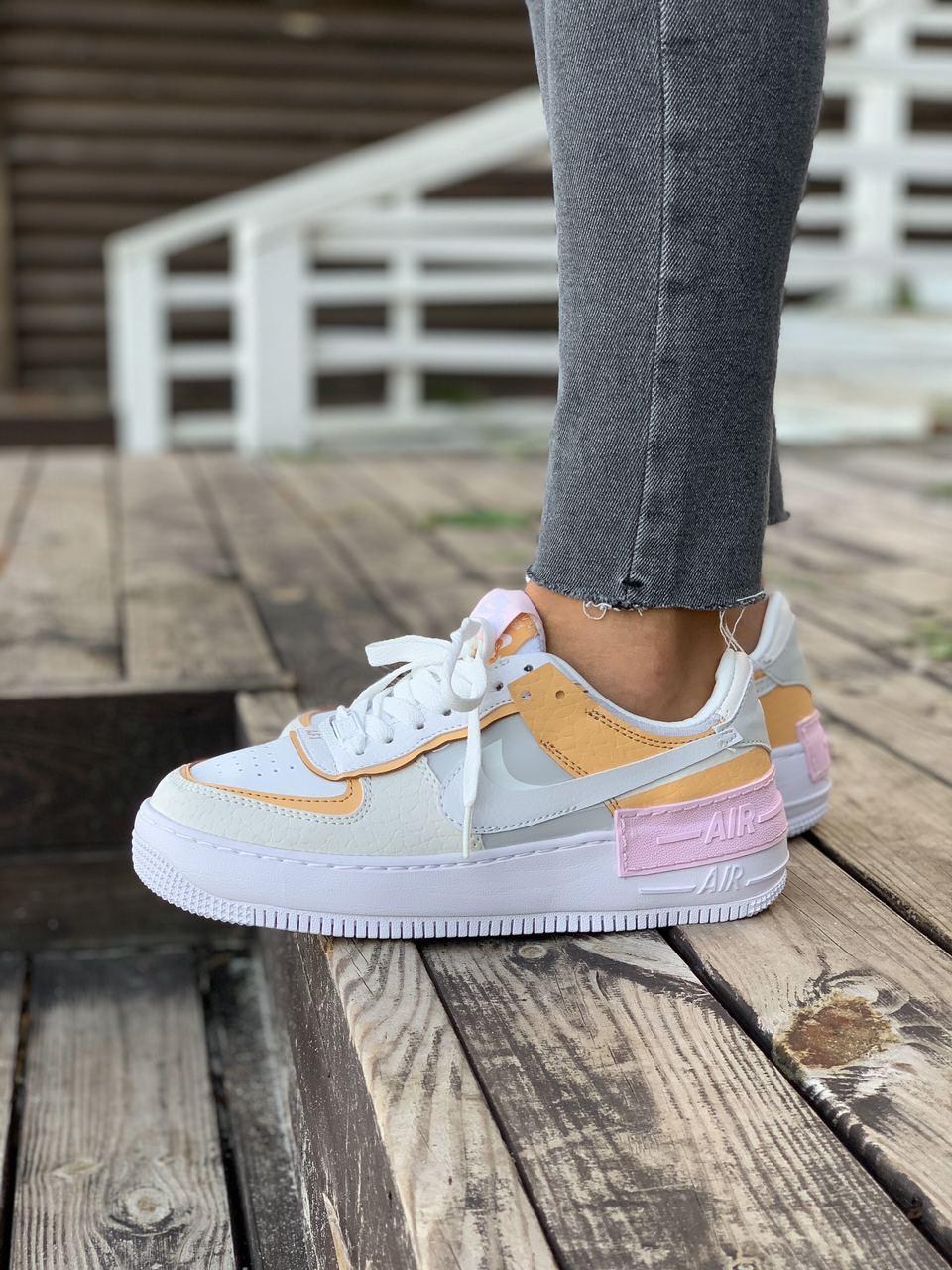 

Женские кроссовки Nike Air Force 1 Shadow MultiColor / Найк Аир Форс Шадоу 1 Разноцветные 37, Разные цвета