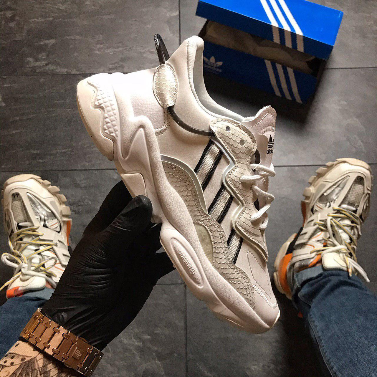 

Женские кроссовки Adidas Ozweego White Chameleon / Адидас Озвиго Белые Хамелеон 39, Белый