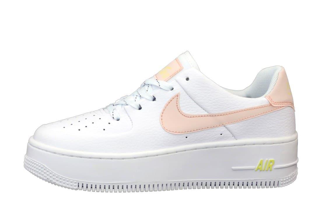 

Женские кроссовки Nike Air Force 1 Sage Low White Pink Reflective / Найк Аир Форс 1 Белые Розовые 40, Белый