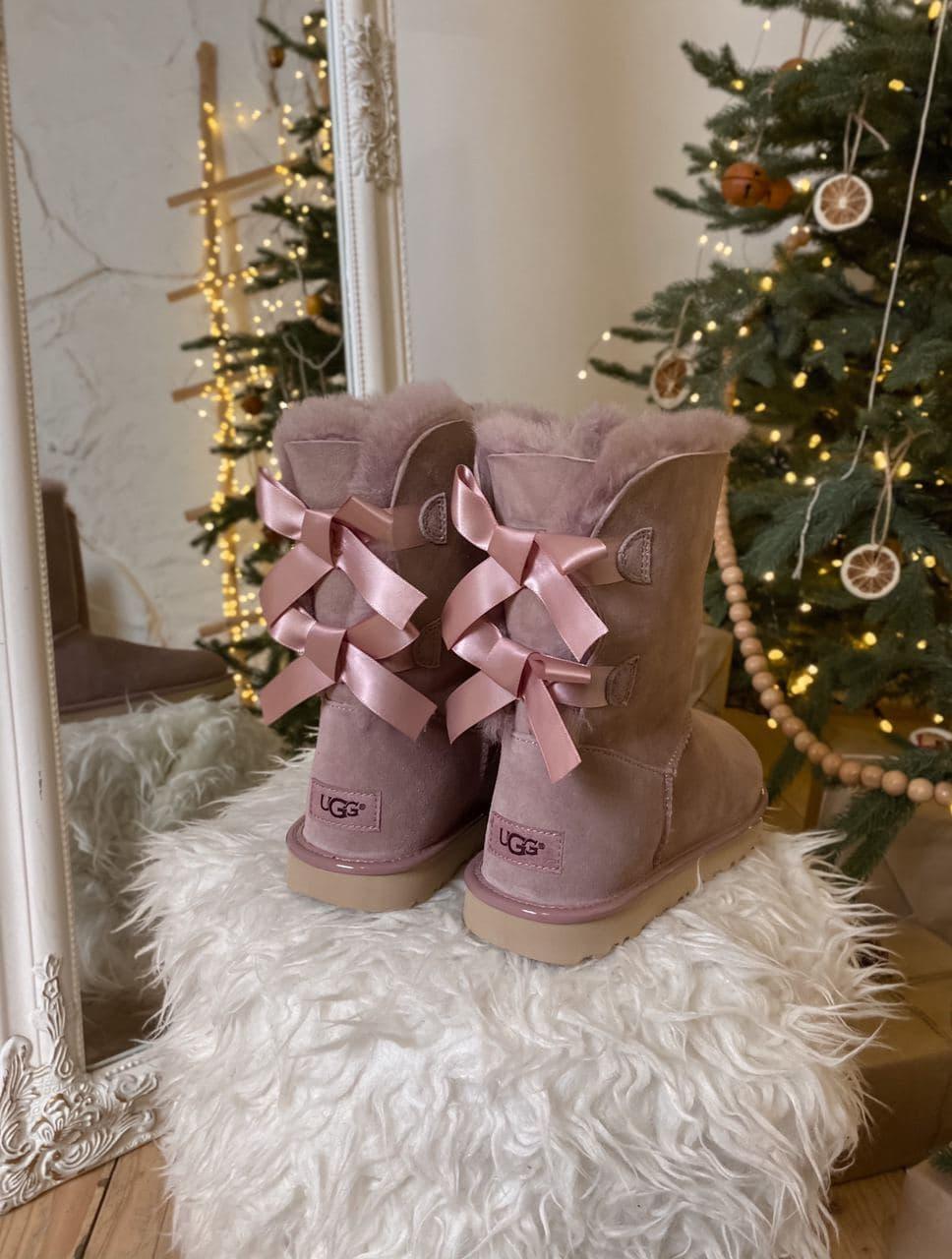 

Женские зимние сапоги UGG Pink / Угги Розовые