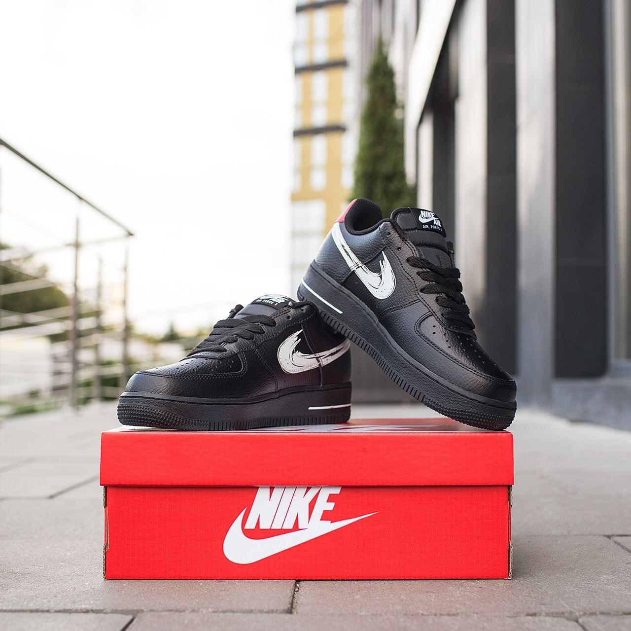 

Женские кроссовки Nike Air Force 1 Low Black / Найк Аир Форс 1 Low Черные, Черный