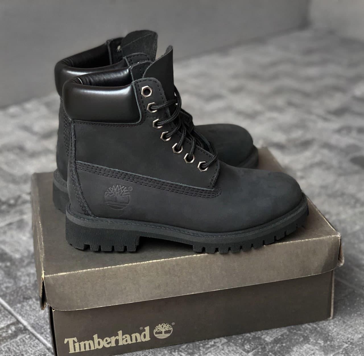 

Женские ботинки Timberland Black Classic / Тимберленд Черные Классик, Черный