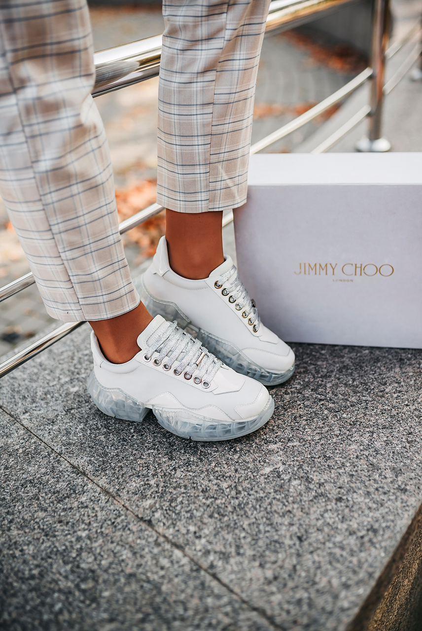 

Женские кроссовки Jimmy Choo Diamond White / Джимми Чу Даймонд Белые, Белый