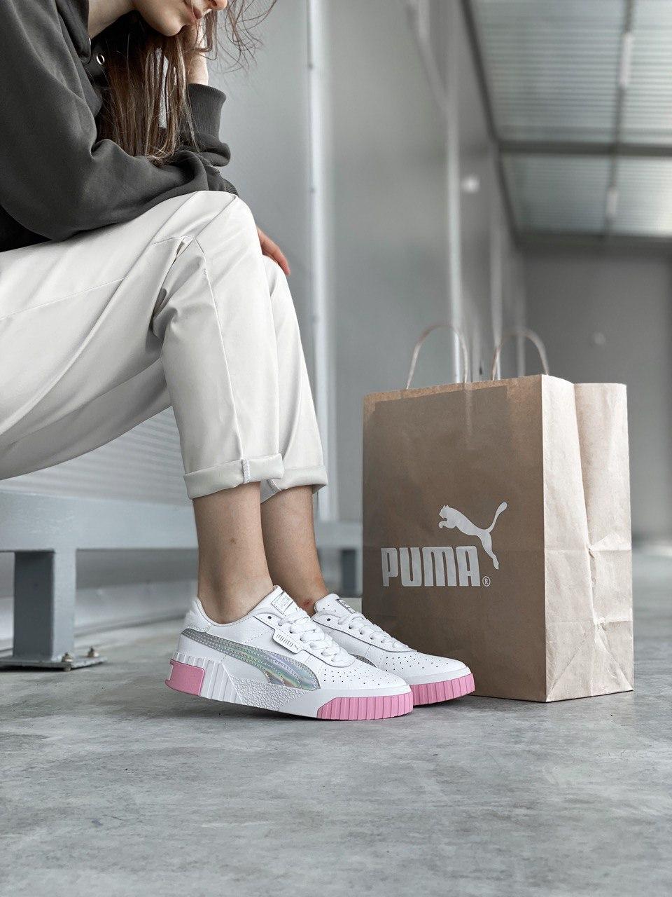 

Женские кроссовки Puma Cali White Pink / Пума Кали Белые Розовые, Белый