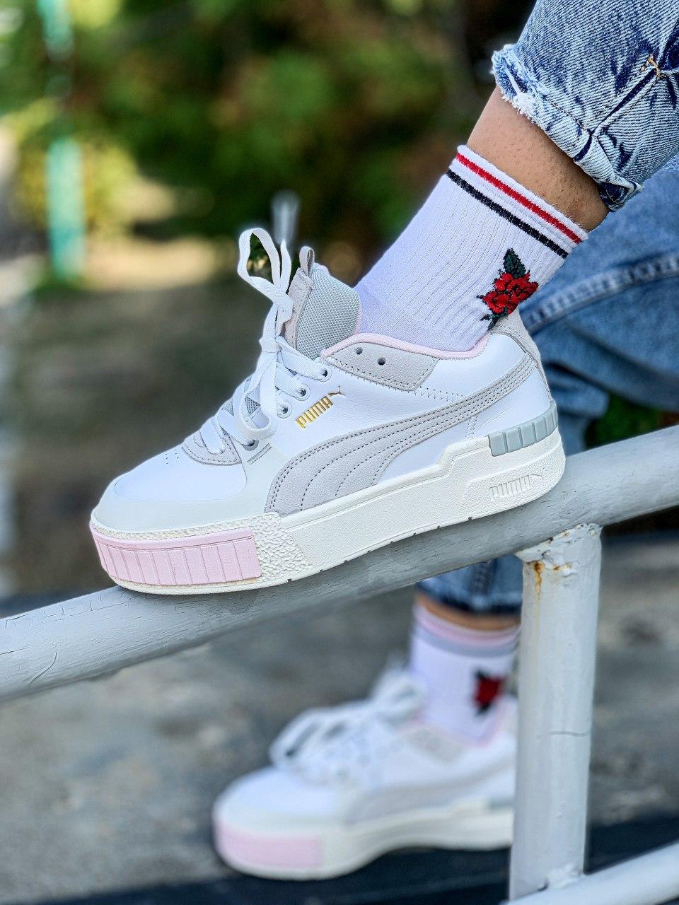 

Женские кроссовки Puma Cali White Pink / Пума Кали Белые Розовые 40, Белый