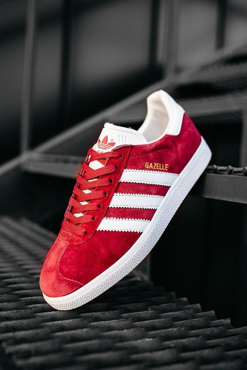 

Женские кроссовки Adidas Gazelle “Red” / Адидас Газель Красные 39, Красный