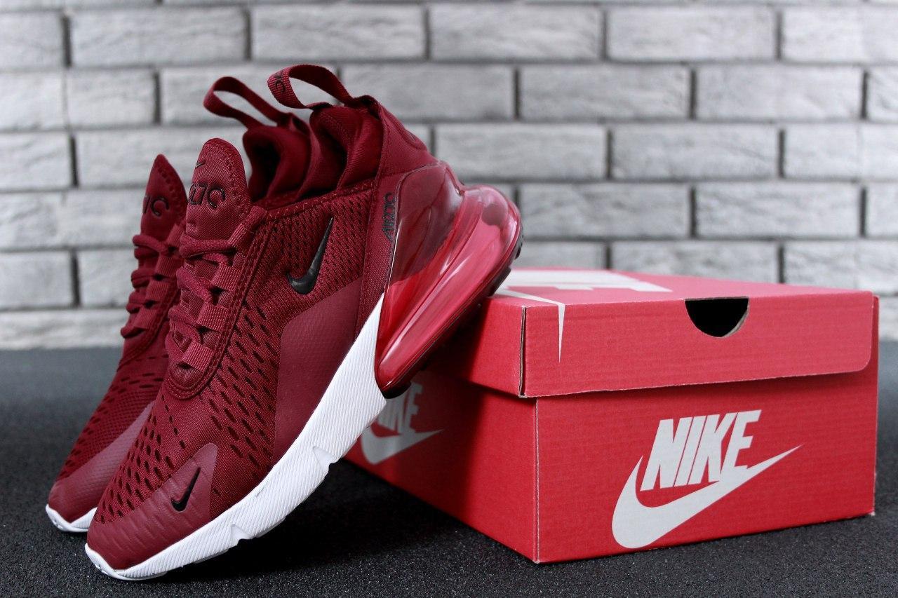 

Женские кроссовки Nike Air Max 270 Burgundy / Найк Аир Макс 270 Бордовые 39, Бордовый