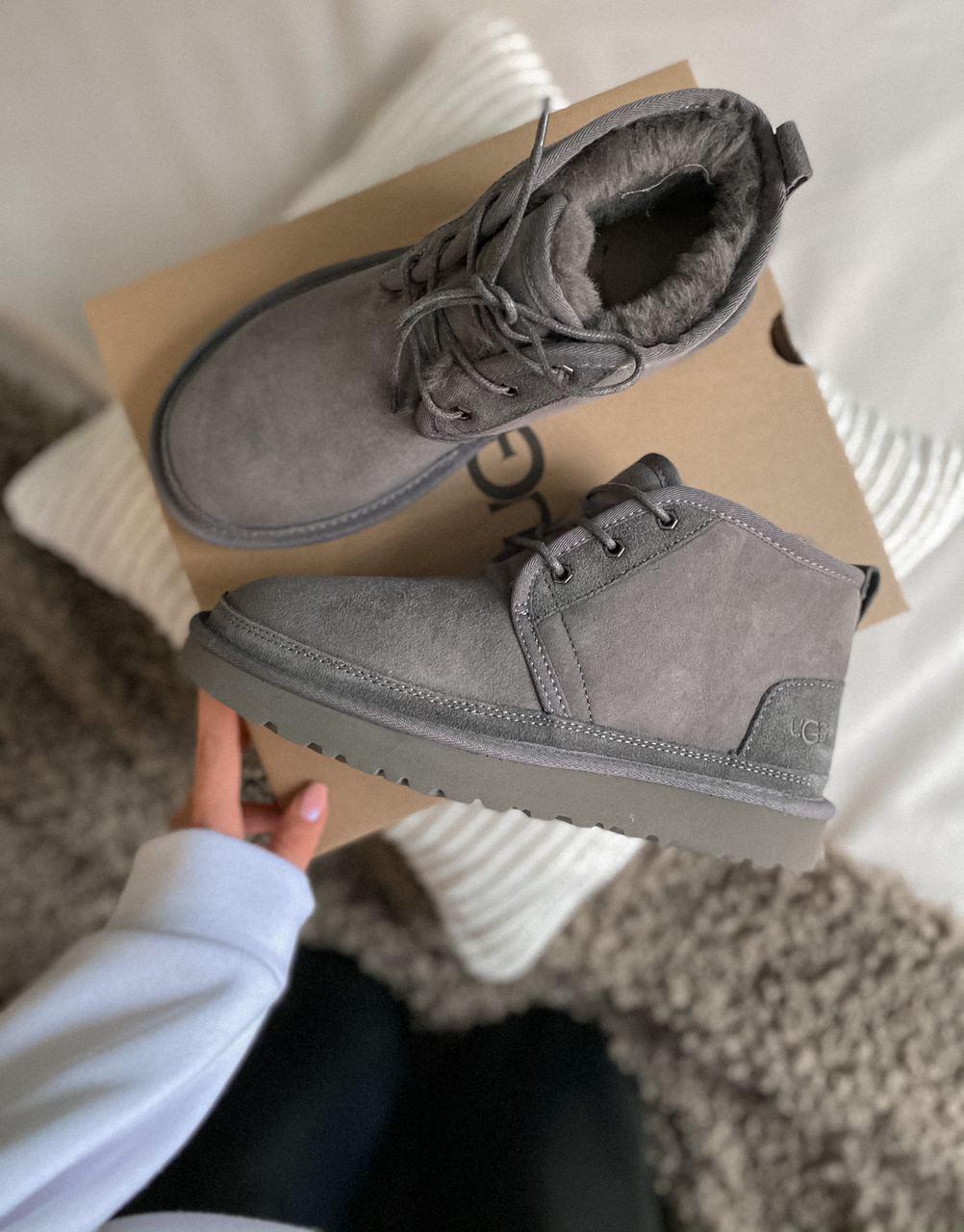 

Женские зимние ботинки UGG Neumel Grey / Угги Серые