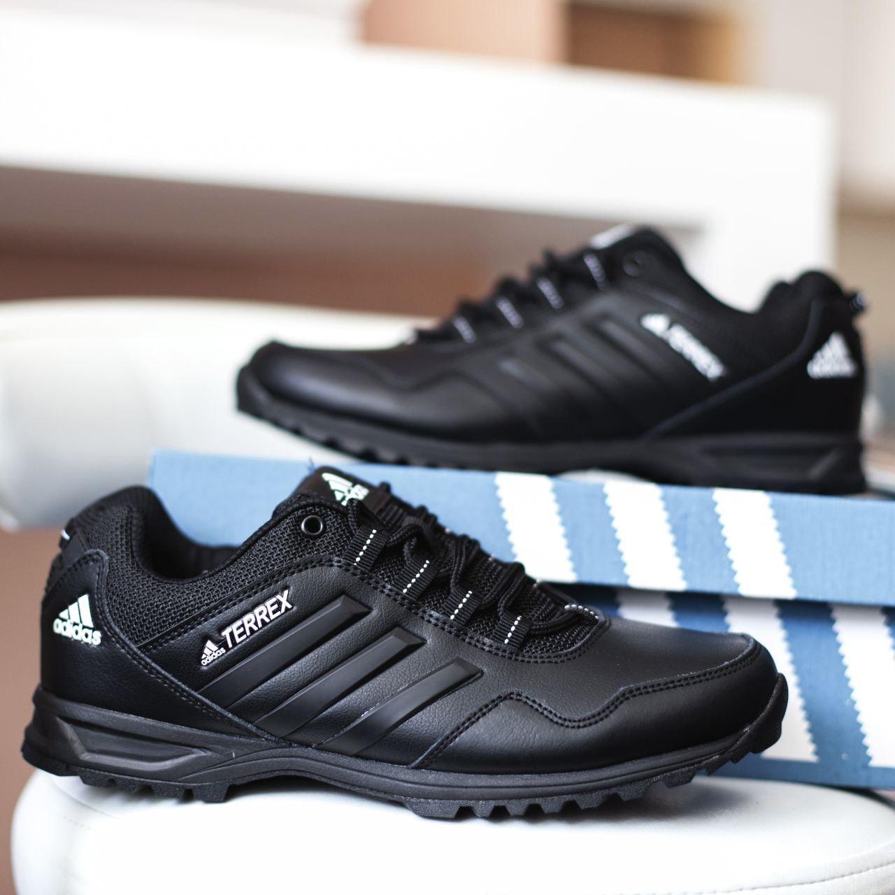 

Мужские кроссовки Adidas Terrex Black White / Адидас Терекс Черные Белые 44, Черный