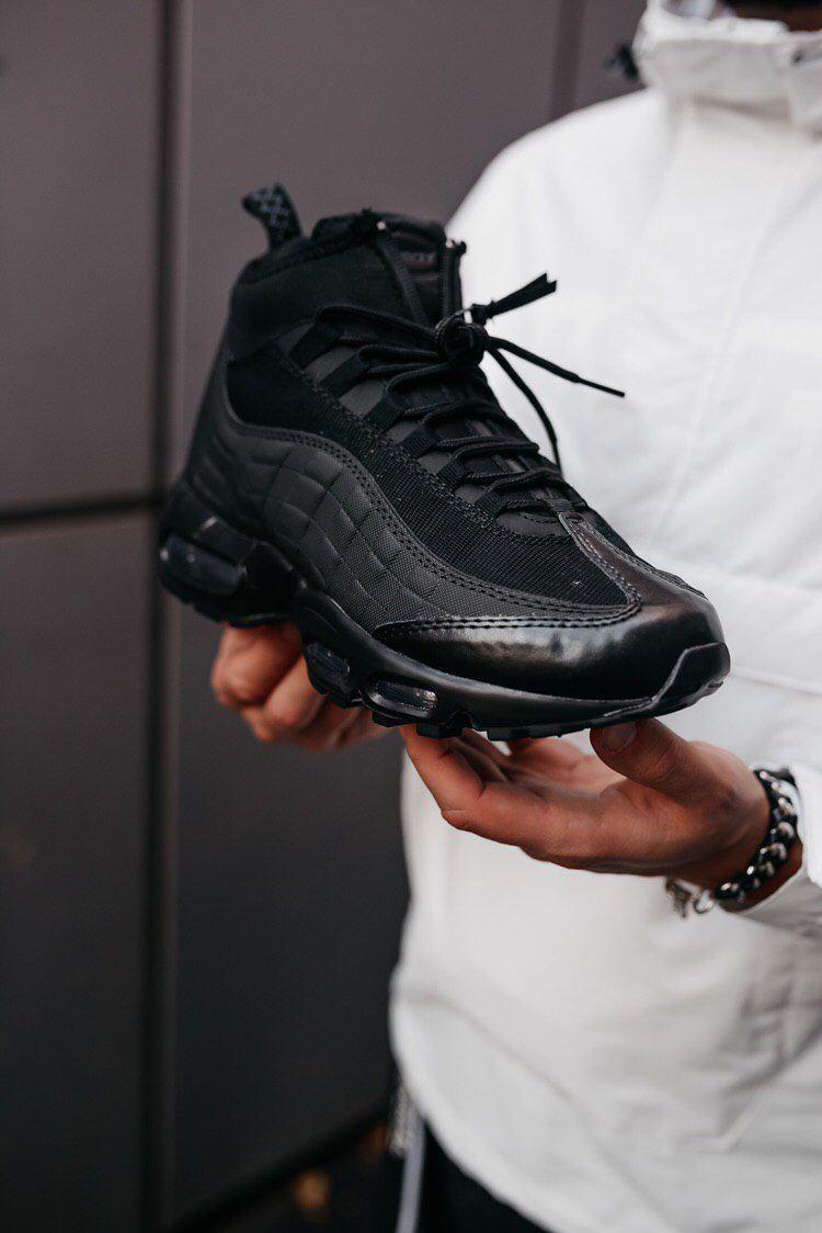 

Мужские кроссовки Nike Air Max 95 Sneakerboot "Black" / Найк Аир Макс 95 Черные, Черный