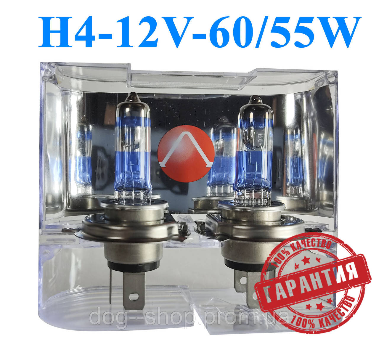 

Лампы H-4 12V 60/55W +100% P43T. Лампы с эффектом ксенона Cool Blue Intense + 100%