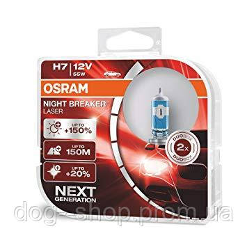 

Авто ламы OSRAM H7 55W 12V +150% Night Breaker LASER