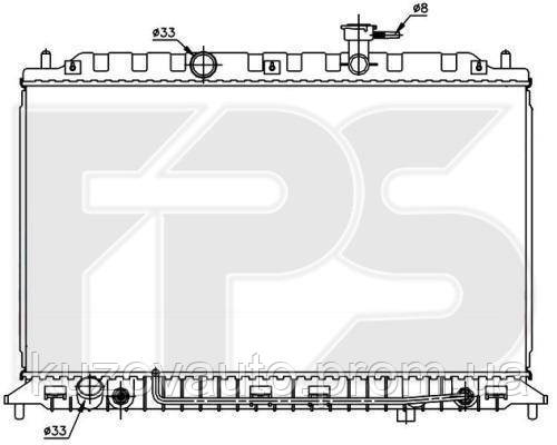 

Радиатор охлаждения двигателя (КИА) KIA (OEM) FP 40 A1431-X