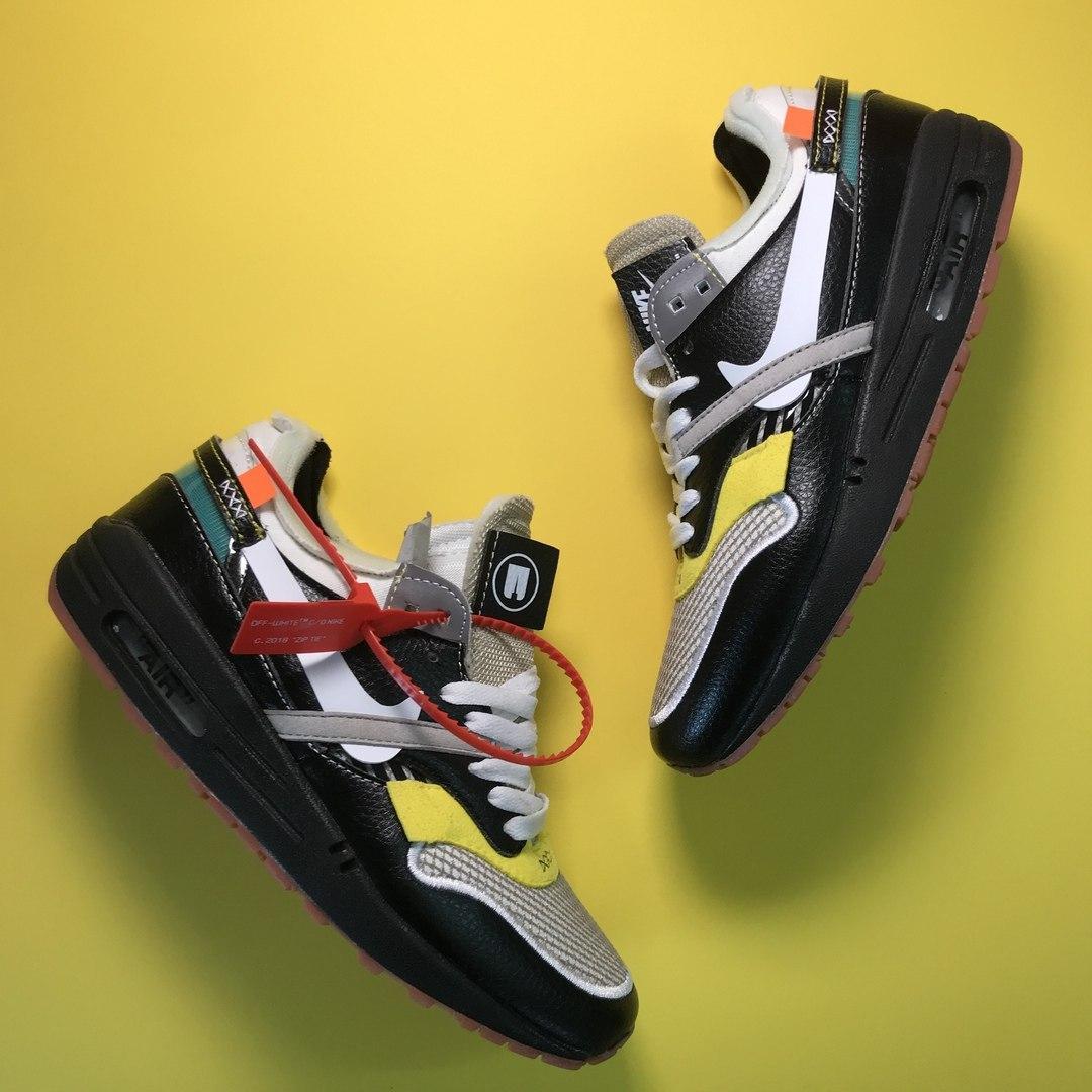 

Мужские кроссовки Nike Air Max 87 Og X Off-White Black / Найк Аир Макс 87 Офф-Вайт Черные, Разные цвета