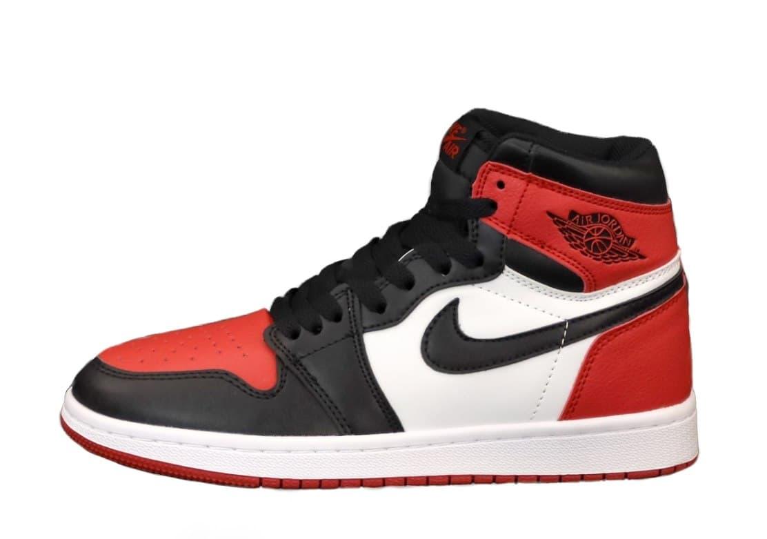 

Мужские кроссовки Nike Air Jordan Retro 1 Black Red White / Найк Аир Джордан Ретро 1 Черные Красные Белые, Красный
