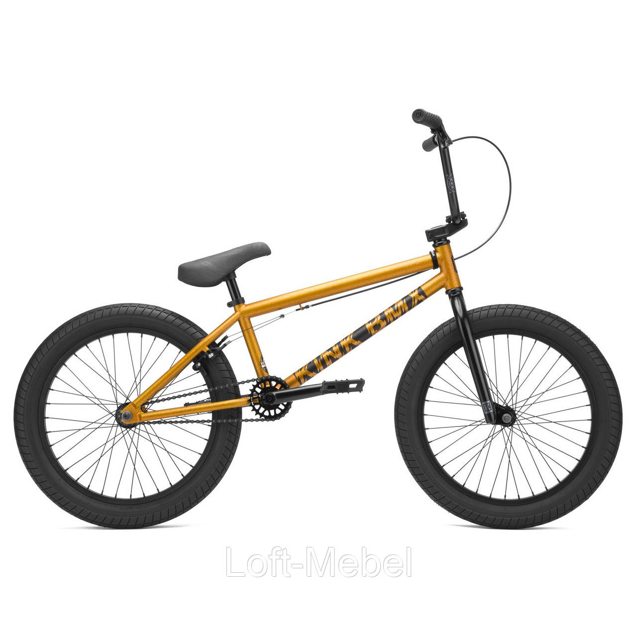 

Велосипед BMX KINK Curb 20 Matte Orange Flake 2021