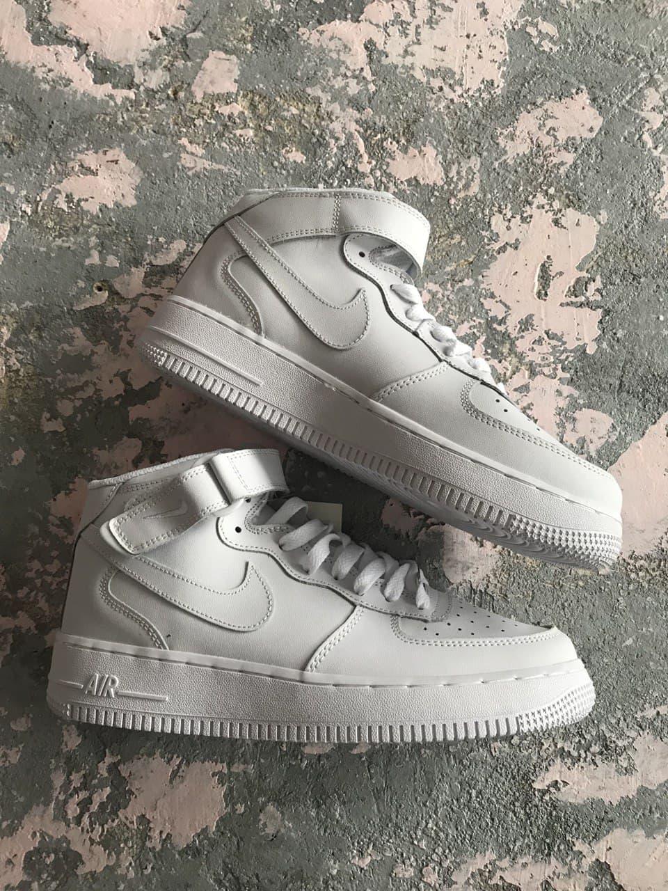 

Мужские кроссовки Nike Air Force 1 Classic Hight White / Найк Аир Форс 1 Высокие Белые 44, Белый